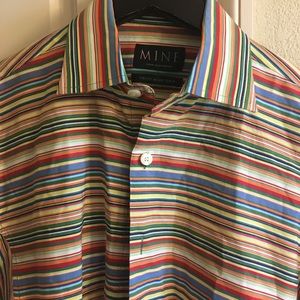 Mens MINE Multicolor Long Sleeve Shirt Size M